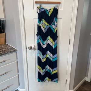 Strapless Maxi Dress with pockets